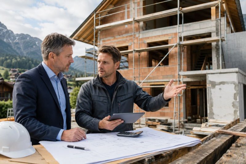 Bauwesen Versicherung in Österreich - worauf achten? - Anbieterwahl und Beratung (KI,Symbolbild)