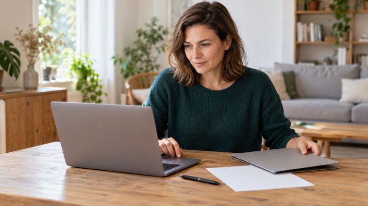 Widerruf-Vertragsentscheidung am Laptop